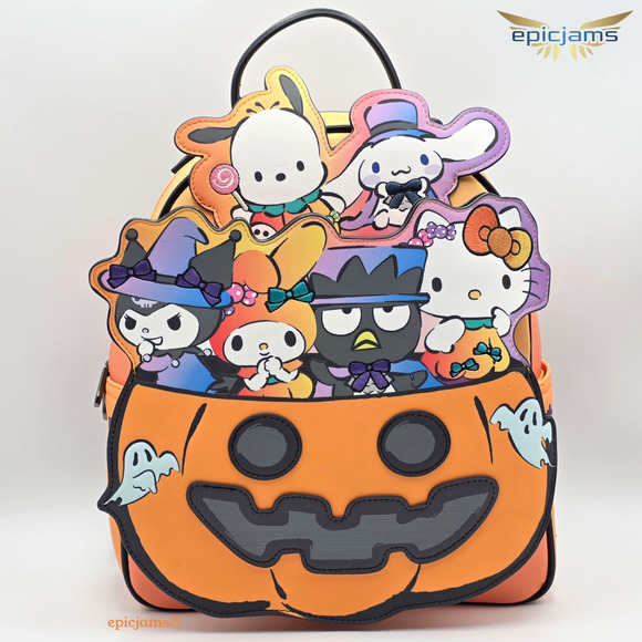 Sanrio Handbags - Sanrio Hello Kitty & Friends Halloween Costumes Pumpkin Mini Backpack Bag New